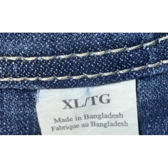 Lee Riders Women's Denim Jean Jacket Medium-Dark Wash Button Front Stretch XL - Picture 4 of 9